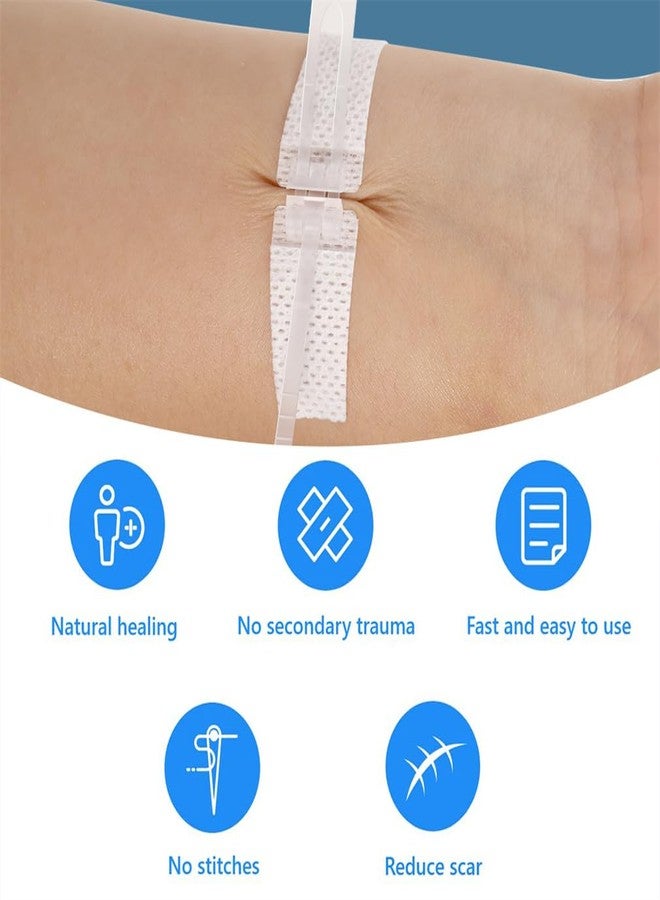 Yeasing Wound Closure Strips 3PCS Butterfly Wound Closure Suture Strip Butterfly Bandages Butterfly Bandages Emergency Laceration Closure Kit for Lacerations Incisions Cuts - Image 4